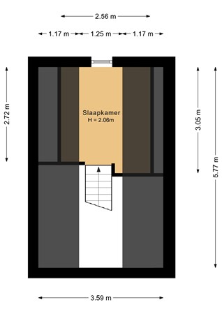 Plattegrond - Langeweg 112-441C, 4511 RN Breskens - FotoXperience-Woningfotografie-Tussen verdieping - 2D_4511RG112-441C.jpg